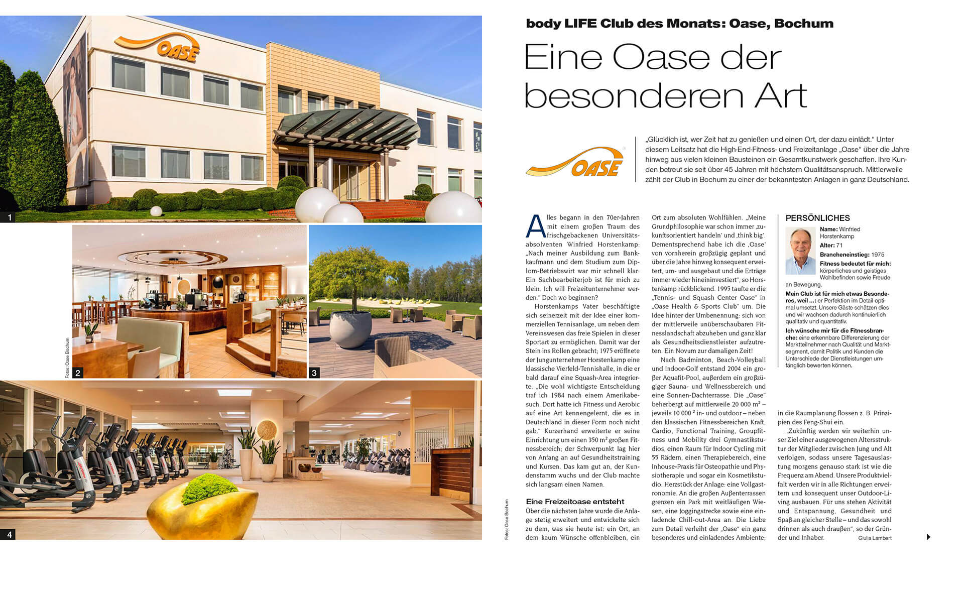 Oase Club des Monats