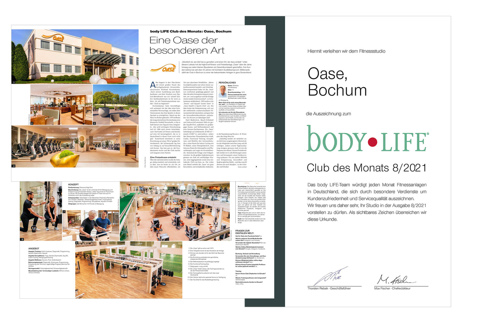 Oase Club des Monats